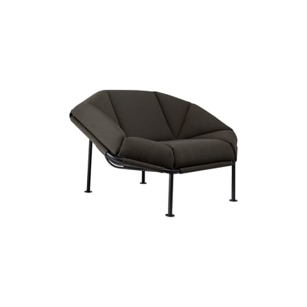 Fauteuil rembourré Atlas tissu vert - KANN DESIGN