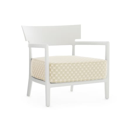 Fauteuil rembourré Cara OUTDOOR x Liberty - Kartell