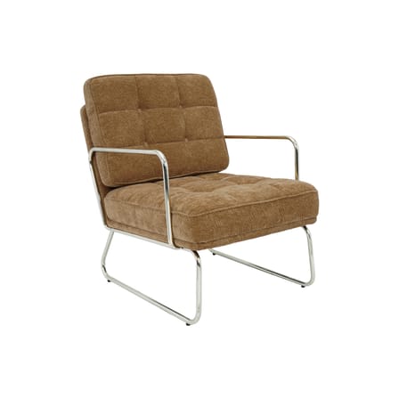 Gepolsterter Sessel Aurore textil braun - NV GALLERY
