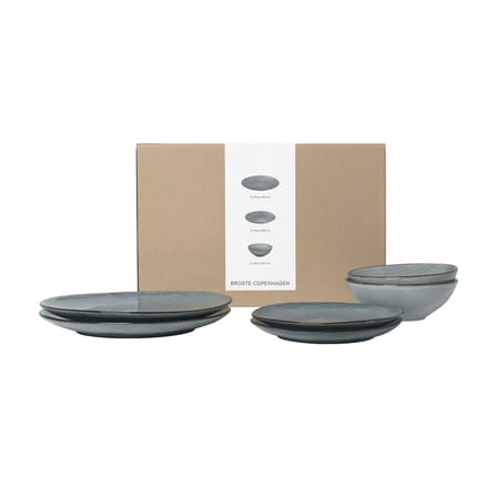 Geschirr-Set Nordic Sea keramik blau / 2 Personen - 6 Zimmer - BROSTE COPENHAGEN