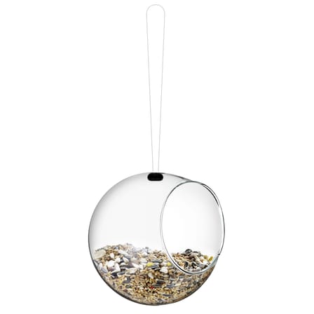 Set de 2 mangeoires à oiseaux design verre / Ø 12,3 cm - Eva Trio