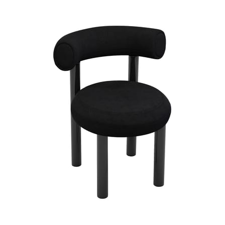 Fat Dining Padded chair textile black / Hallingdal fabric - Tom Dixon