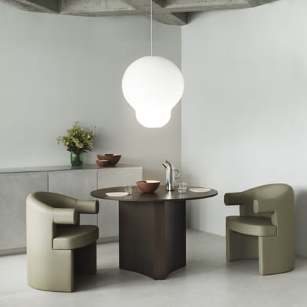 Paralume Puff Hvid carta bianco / Carta di riso - Ø 60 x H 75 cm - Normann Copenhagen