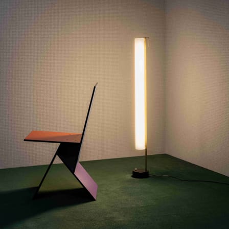 Stehleuchte G54 plastikmaterial weiß / LED – Neuauflage 1959, Pierre Guariche - SAMMODE STUDIO