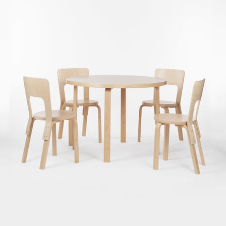Stuhl 66 holz natur / Alvar Aalto, 1935 - ARTEK