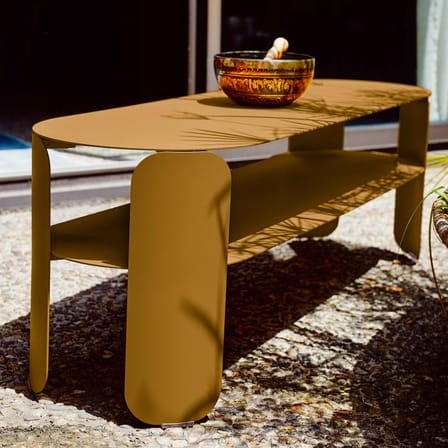 Console basse Bebop métal vert / 120 x 40 x H 42 cm - Fermob