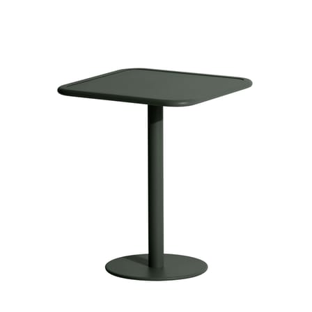 Table carrée Week-End métal vert / Bistot - Aluminium - 60 x 60 cm - Petite Friture