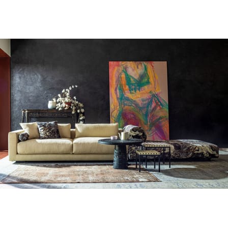 Table d'appoint Not a Harem - Cross tissu multicolore / 45 x 45 x H 40 cm - Coton imprimé - Moroso