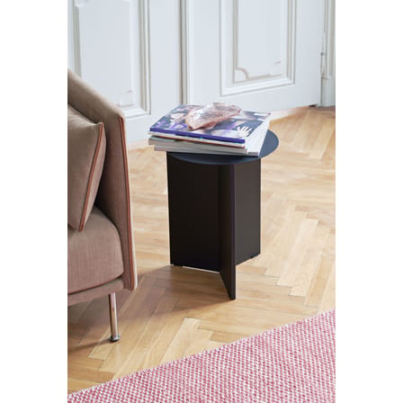 Table d'appoint Slit Metal métal noir / Haute - Ø 35 X H 47 cm - Hay