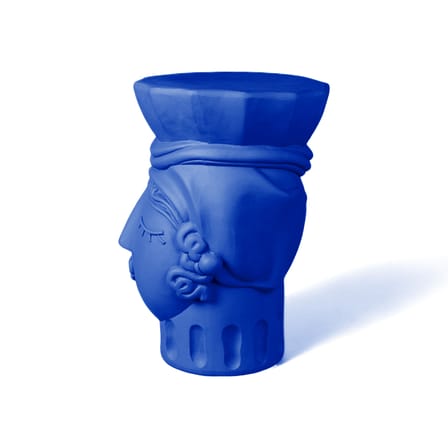 Tabouret Magna Graecia - Testa di Moro Woman céramique bleu - Seletti