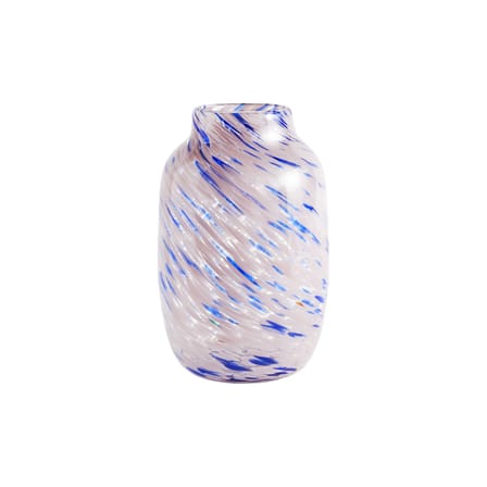 Vase Splash Round Large verre rose / Ø 18,5 x H 30 cm - Fait main - Hay