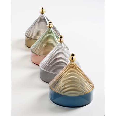 Boîte Trullo plastique multicolore / Ø 25 x H 27 cm - Fabio Novembre, 2019 - Kartell