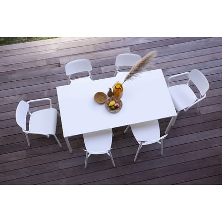 Chaise empilable Studie métal gris / Aluminium - Fermob