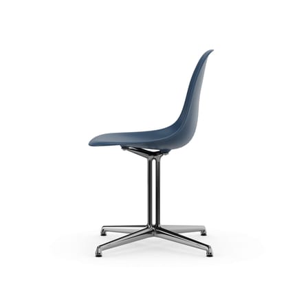 Chaise RE DSL - Eames Plastic Side Chair bleu / (1950) - Pied La Fonda / Recyclé - Vitra