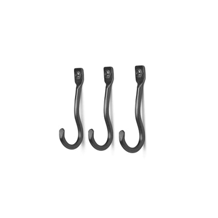 Set de 3 crochet muraux Curvature / Laiton - Ferm Living