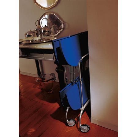 Desserte Gastone plastique noir / Pliable - 68 x 62 cm / Version mate - Kartell