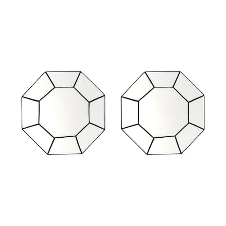 Dessertteller Carte Blanche keramik weiß / Set von 2 - Ø 22 cm - Serax