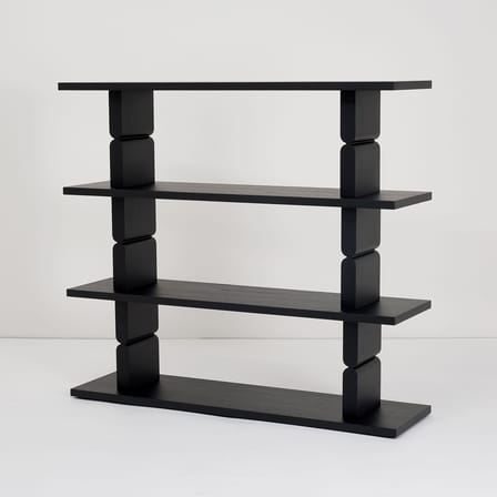 Étagère Coloured Wood Noon bois noir / L 118 x H 107 cm - NOBODINOZ
