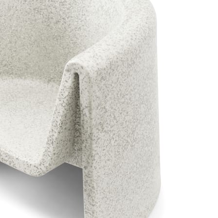 Fauteuil Bit plastique blanc / Recyclé - Normann Copenhagen