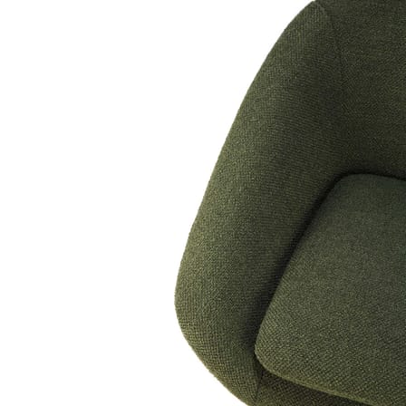 Fauteuil rembourré Barrow tissu vert - Ethnicraft