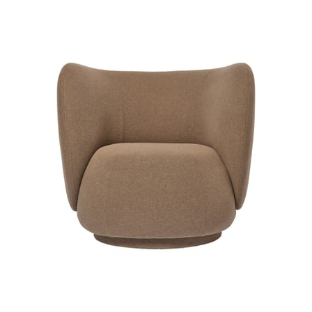 Fauteuil rembourré Rico / Tissu polyester - Ferm Living