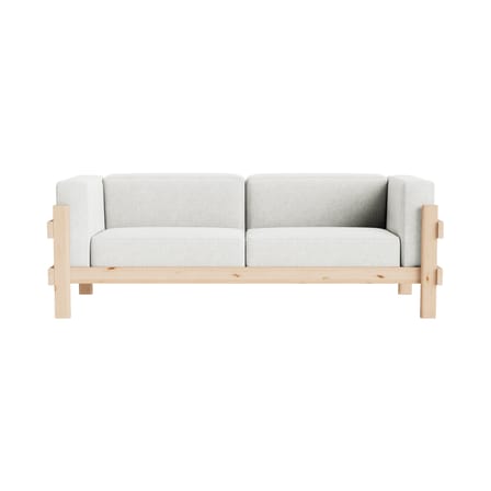 Canapé droit Kube tissu gris / L 220 cm - Normann Copenhagen