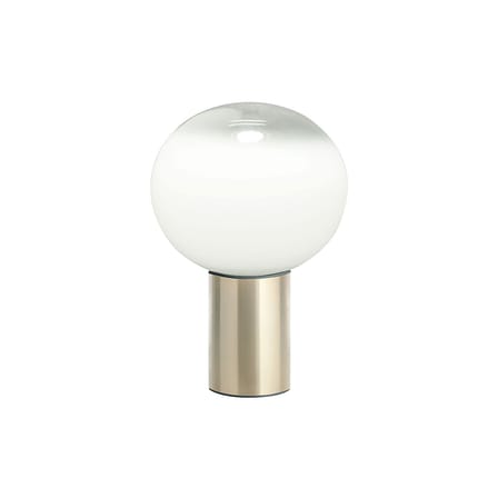 Lampe de table Laguna verre blanc or métal / Ø 16 x H 24 cm - Artemide