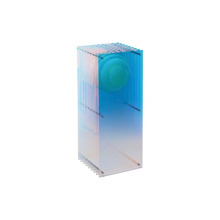 Lampe de table Lop Dreamy Big Rectangle plastique multicolore / Reflets iridescents changeants - BANG
