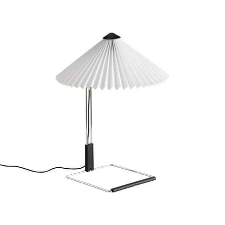 Lampe de table Matin Small LED tissu blanc / H 38 cm - Hay