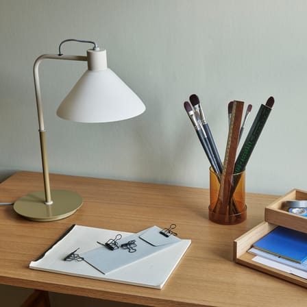 Lampe de table Spot verre beige - HÜBSCH