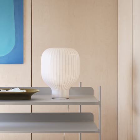 Lampe de table Strand tissu blanc / Ø 29 x H 39 cm - Muuto
