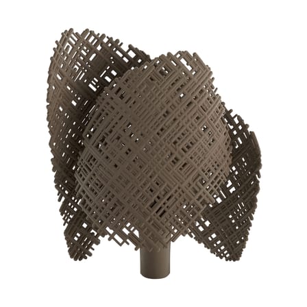 Lampe de table Tea plastique beige / L 28 x H 32,5 cm - Matériau recyclé - Kartell