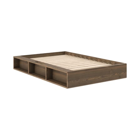 Lit 1 place Ziggy / Pour matelas 120 x 200 cm - Rangements intégrés - KARUP