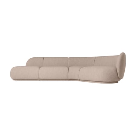 Rico Modular sofa  textile beige / Unit 45° narrow angle - UK version - Ferm Living