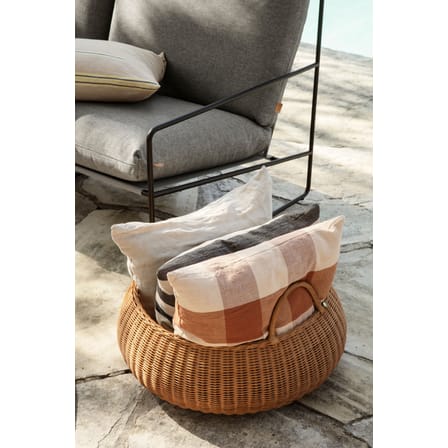 Panier Braided fibre végétale bois naturel / Ø 60 x H 32 cm - Rotin - Ferm Living