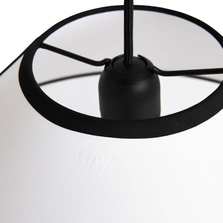 Ava Cone Pendant textile white / Ø 60 cm - Recycled - Hay