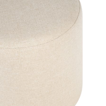 Pouf Folk Grand tessuto beige / Ø 40 x H 40 cm - NOO.MA