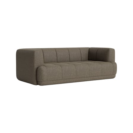 Canapé droit Quilton / 2 places - L 214 cm - Matelassé - Hay