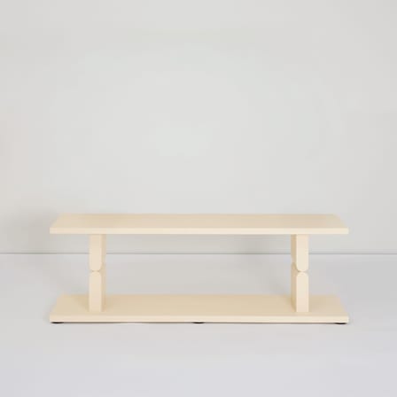 Regal Coloured Wood Noon holz weiß / B 118 x H 107 cm - NOBODINOZ
