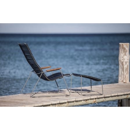 Repose-pieds Click métal plastique noir - Houe