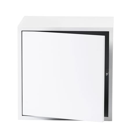 Scaffale Stacked legno bianco / Medium quadrata 43x43 cm / Con anta - Muuto