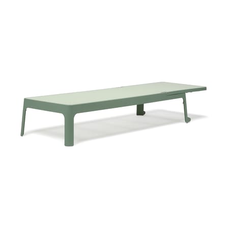 Plano Stackable reclining deckchair composite material green - NARDI