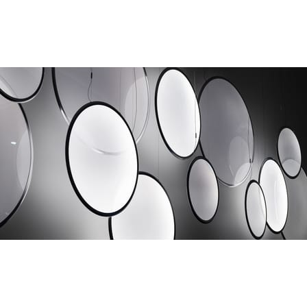 Suspension Discovery Vertical LED plastique transparent / Ø 100 cm - Bluetooth - Artemide