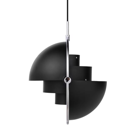 Suspension Multi-Lite Large métal noir / Ø 36 cm - Modulable & orientable / Réédition 1972 - Gubi