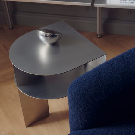 Table d'appoint Rand métal / 40 x 40 x H 48,4 cm - NEW WORKS