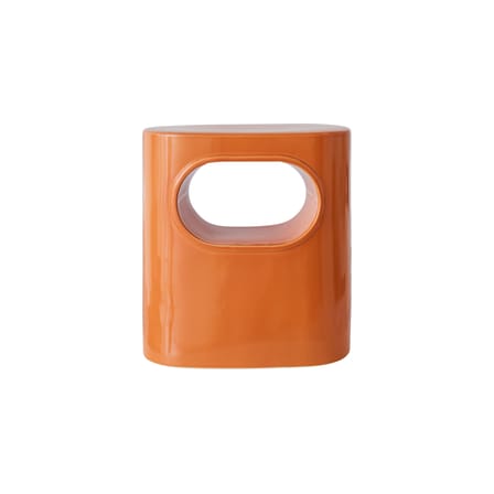 Table d'appoint Space céramique orange / 36 x 26 x H 39 cm - HK LIVING