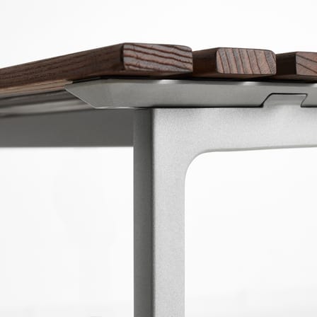 Table rectangulaire Traverse bois marron / 75 x 83 cm - Hay