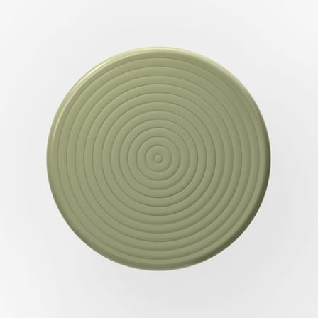 Table ronde Groove métal vert / Ø 70 cm - Tom Dixon