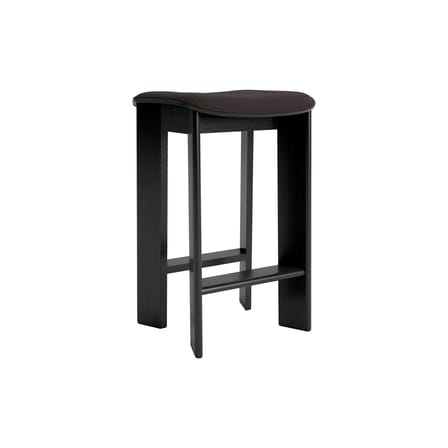 Tabouret haut Chisel 30 Low / H 65 cm - Rembourrage tissu - Hay