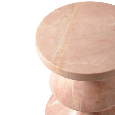 Tabouret Zig Zag Marble rose / Marbre poli - Pols Potten
